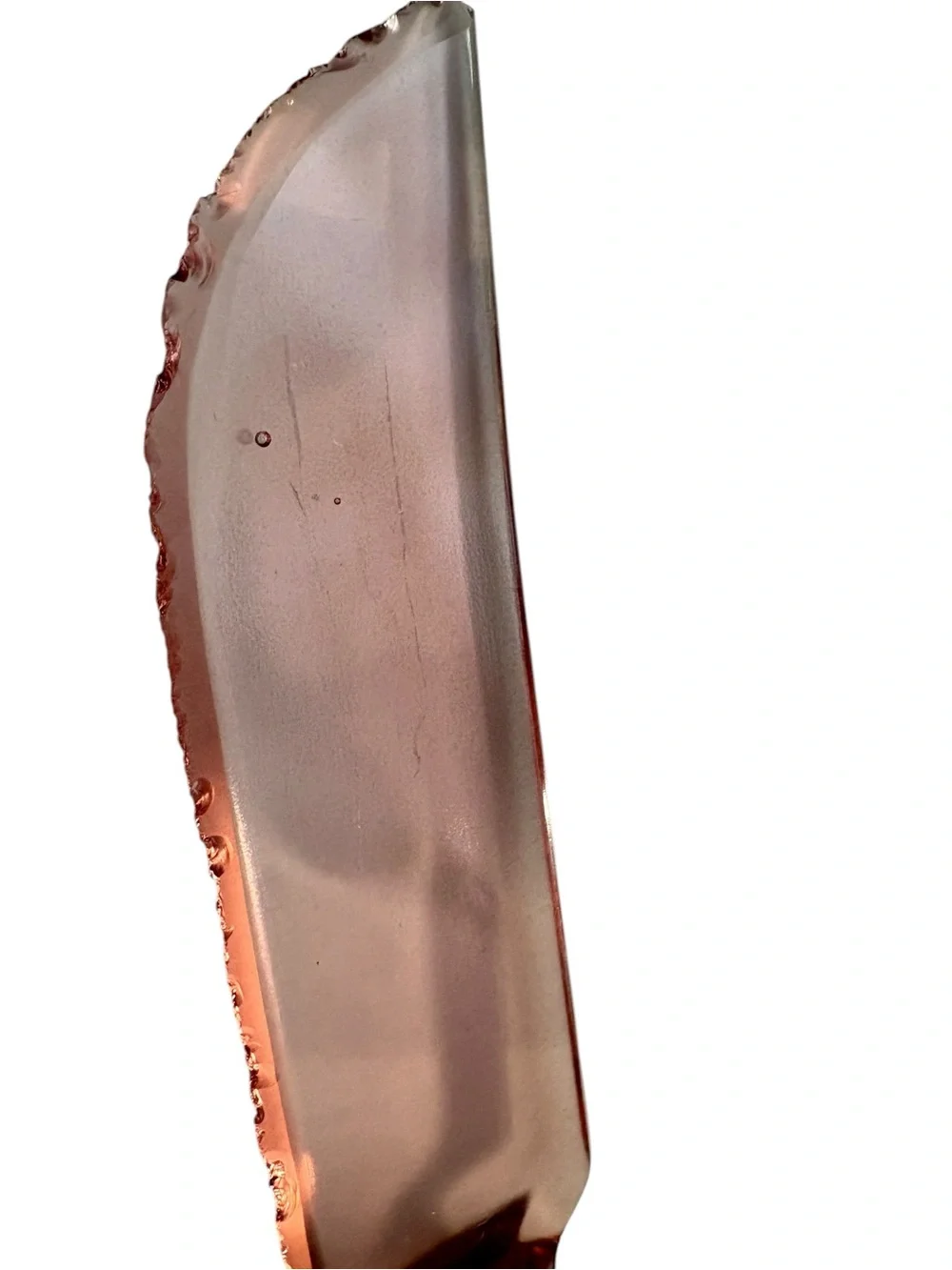 Vintage Pink Depression Glass Knife